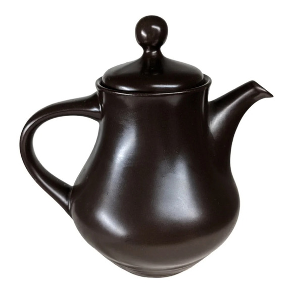 Noritake Folkstone Genuine Stoneware  Teapot 4 Cups Brown - Picture 2 of 9